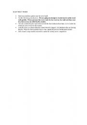 English Worksheet: SLAP THE WORDS