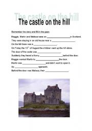 English worksheet: The castle on the hill