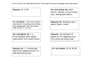 English Worksheet: Dictionary & Thesarus Matching