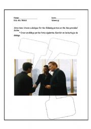English Worksheet: Dialogue