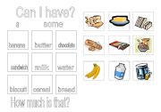 English worksheet: Can I have some...?