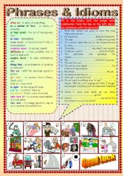 English Worksheet: Phrases & Idioms (Part 2)