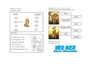 English Worksheet: THE ICE AGE 3 - PART 2