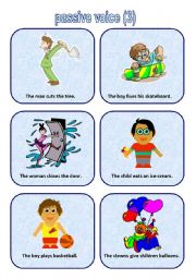 English Worksheet: passive voice cards 3 (06.04.10)