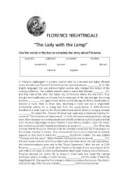 English Worksheet: Florence Nightingale 