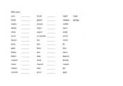 English worksheet: make nouns