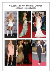 English Worksheet: Celebritites on the red carpet