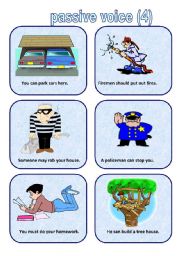 English Worksheet: passive voice cards 4 (07.04.10)