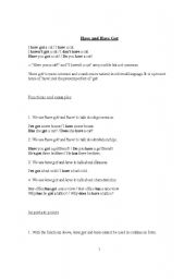 English Worksheet: Have you got?