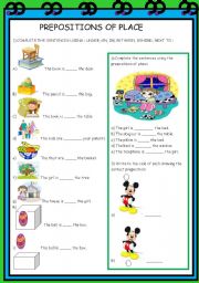 PREPOSITIONS OF PLACE