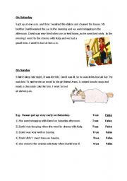 English Worksheet: the past simple