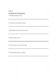 English Worksheet: past tense