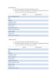 English Worksheet: Speaking Practice