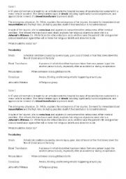 English Worksheet: Medical Ethics and Dilemmas