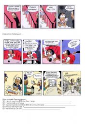 English Worksheet: Integration Unit TEST for intermediate teens (based on comic strips)