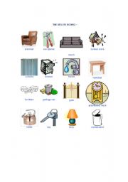 English Worksheet: vocabularies about house