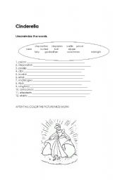 English worksheet: Cinderella