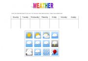 English worksheet: Weather