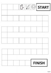 English Worksheet: Charades Game Board