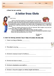 English Worksheet: READING EXERCISES