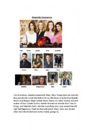 English Worksheet: Desperate Housewives character introduction