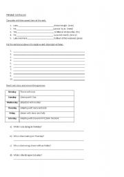 English Worksheet: Present progressive