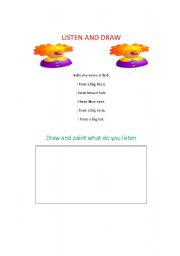 English Worksheet: BODY PARTS