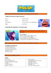 English Worksheet: SHARK TALE