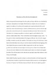 English Worksheet: Birminham Jail