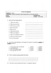 English worksheet: Test