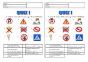 English Worksheet: must quiz