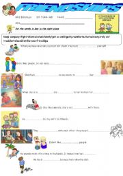 English Worksheet: FRIENDSHIPS