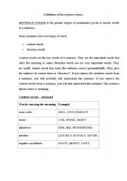 English Worksheet: sentence stress