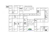 English Worksheet: adverb board game