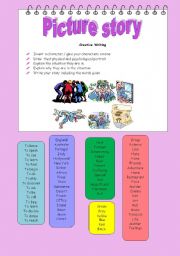 English Worksheet: Picture story