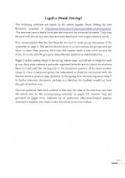 English Worksheet: Legalize Drunk Driving?