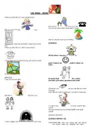 English Worksheet: Smile - Lily Allen Song