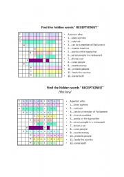 English worksheet: Jobs and Professions Vocabulary