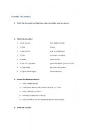 English worksheet: friends 103 scene2