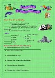 English worksheet: INTERESTING STORY PART - 4