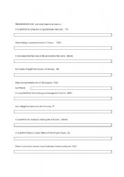 English worksheet: personal/impersonal passive