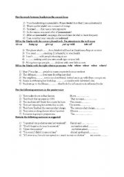 English Worksheet: grammar 