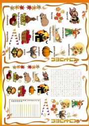 English Worksheet: Autumn