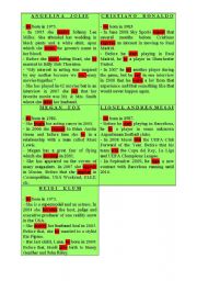 English worksheet: Identity cards 