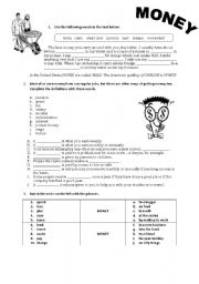 English Worksheet: Money