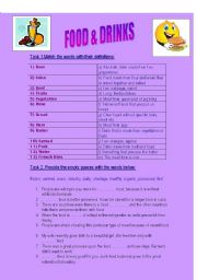 English Worksheet: Food & drinks