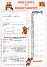 English Worksheet: Past Simple vs. Present Perfect