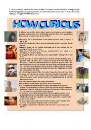 English Worksheet: HOW CURIOUS