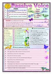 English Worksheet: THE PASSIVE VOICE