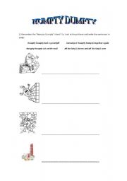 English worksheet: Humpty Dumpty